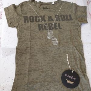 Abbey Dawn - Avril Lavigne Military Green Shirt